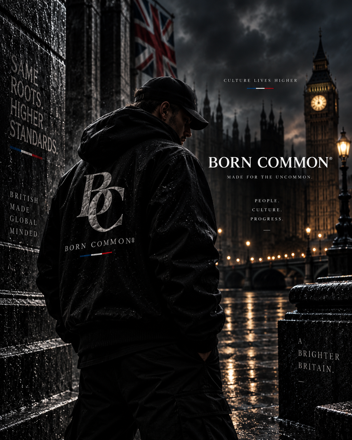 BORN COMMON streetwear campaign portrait